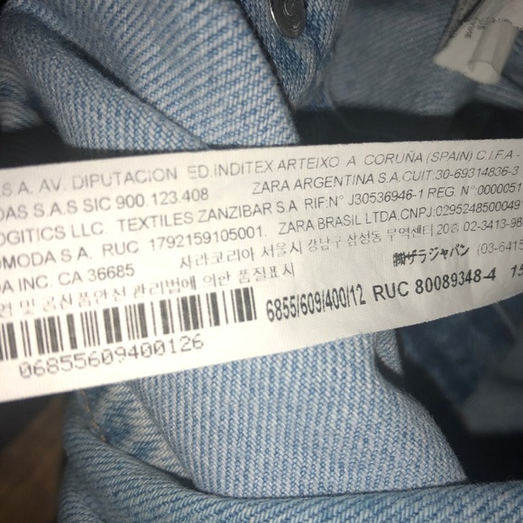 Zara denim overalls dress - Picture 3 of 4